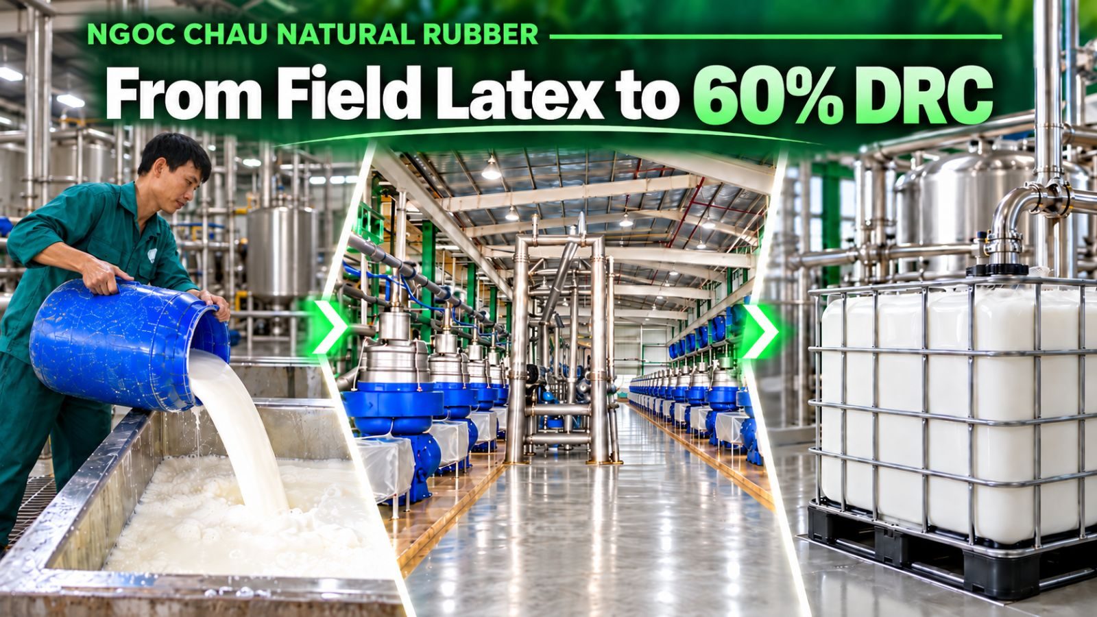 latex 60% DRC production process