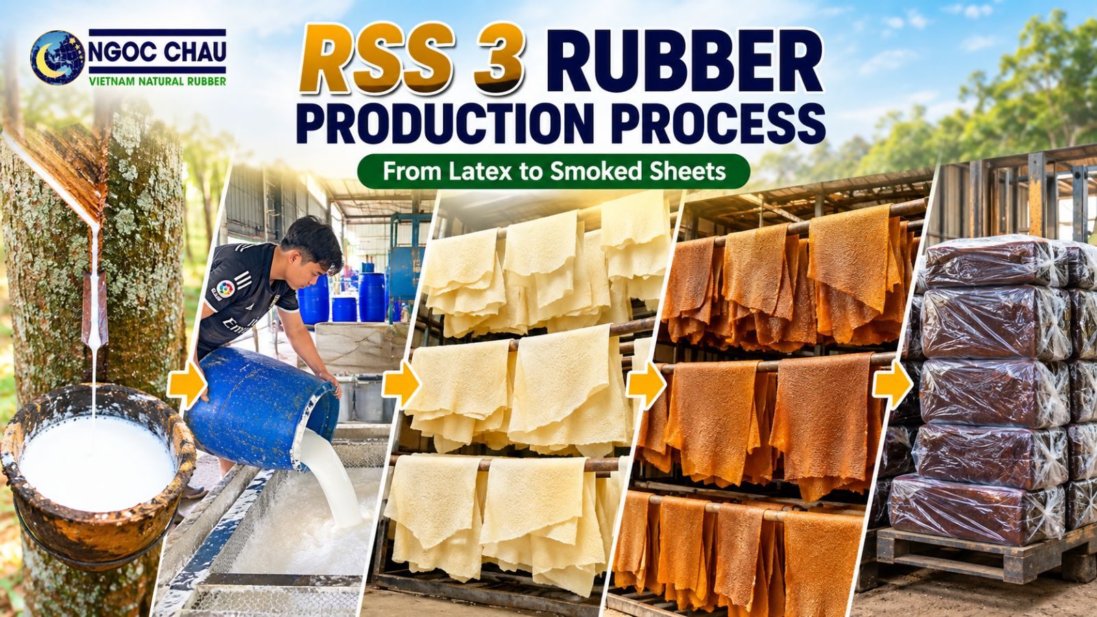 RSS 3 rubber production process